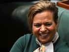 Australian Communications Minister Michelle Rowland reacts during divisions in the House of Representatives at Parliament House in Canberra, Friday, November 29, 2024. (AAP Image/Lukas Coch) NO ARCHIVING