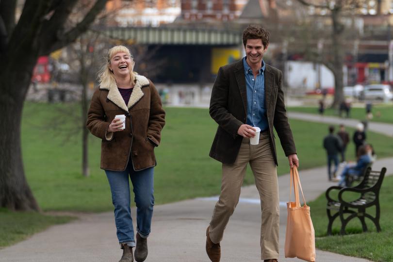 Florence Pugh and Andrew Garfield in We Live in Time.