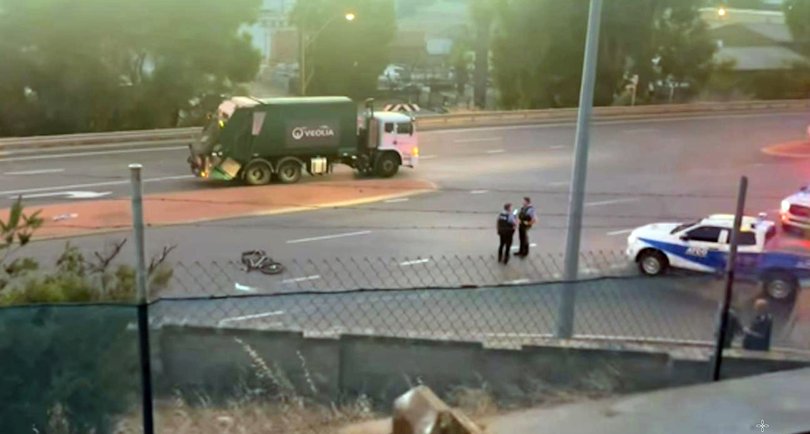 Mr Brabender was just minutes from starting his shift when he was hit by the Veolia truck.