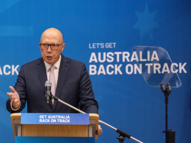 Opposition Leader Peter Dutton began his campaign in a seat the Liberals are fighting to win back.