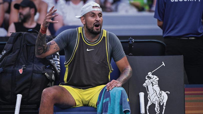 A battered Nick Kyrgios accepts he may have played his last Australian Open singles match.-