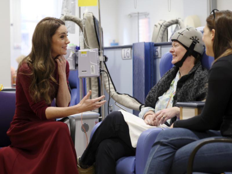 The Princess of Wales personally thanked medics at the hospital where she was treated for cancer.