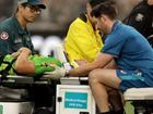 Daniel Sams was taken to hospital after a mid-game collision with teammate Cameron Bancroft. (Richard Wainwright/AAP PHOTOS)