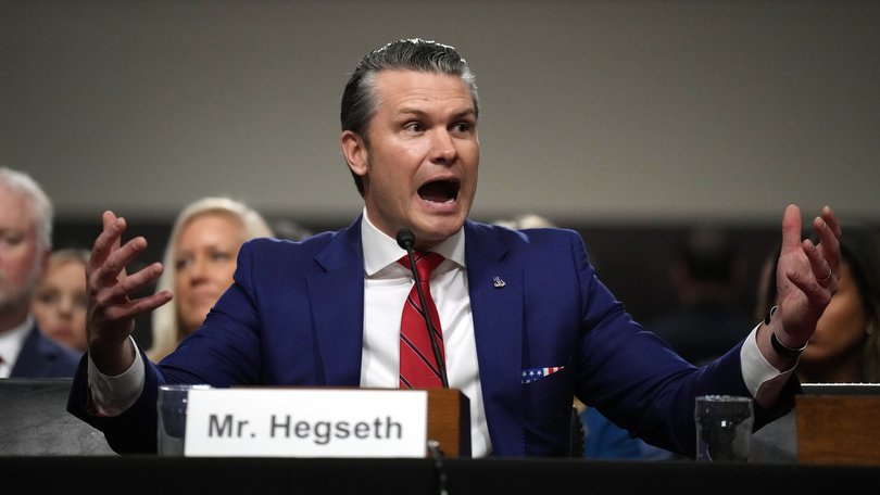 .President-elect Donald Trump's nominee for Secretary of Defence Pete Hegseth testifies during his Senate Armed Services confirmation hearing.