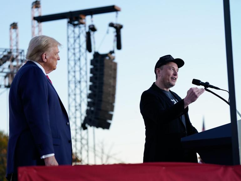 Tesla and SpaceX CEO Elon Musk is one of three tech leaders who will be on the dais with President-elect Donald Trump during his swearing-in ceremony. 