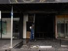 Investigators say the torched shop on Chapel Street was the target of a previous arson attempt. (Diego Fedele/AAP PHOTOS)