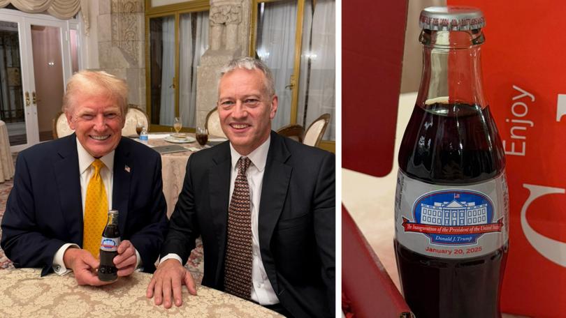 Donald Trump has been gifted a special bottle of Diet Coke.