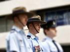 Leading cadet Tyler Jury, pictured at the  2024 Anzac Day parade through Perth. 