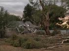 A house in Wagga Wagga has been damaged in the storms.