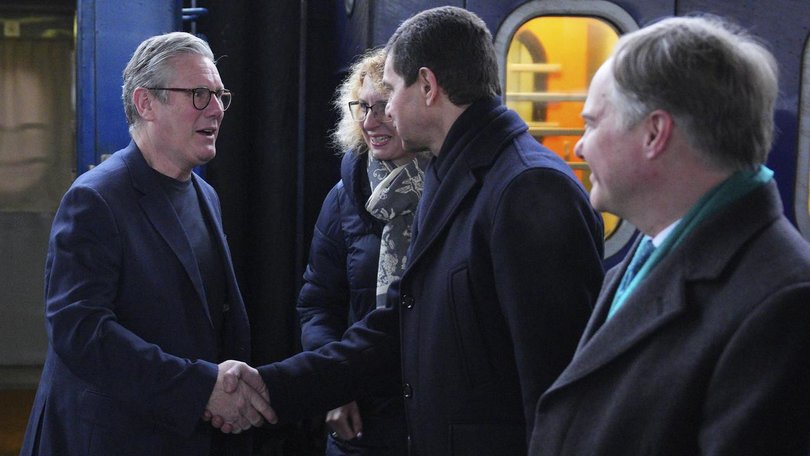 Prime Minister Keir Starmer's visit is his first trip to Ukraine since he took office in July. 