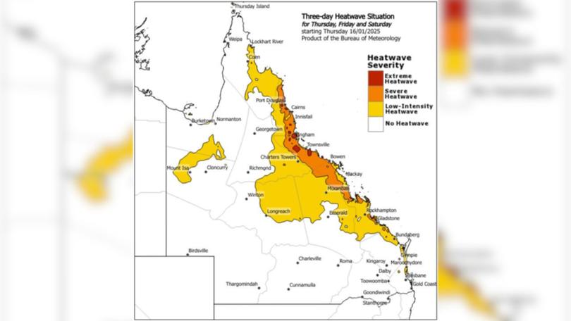 Heatwave conditions continue to impact large parts of the state’s east coast and interior.