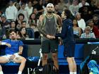 Injuries have ended the Australian Open run for Thanasi Kokkinakis (left) and Nick Kyrgios. (Joel Carrett/AAP PHOTOS)