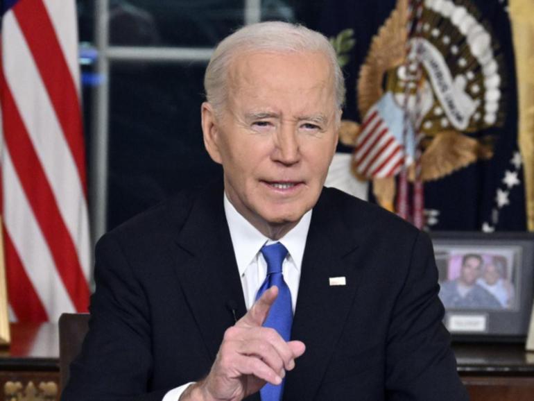 US President Joe Biden has warned of the dangers of  an 'oligarchy' of the rich and powerful. 