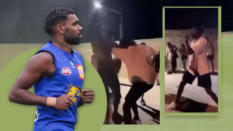 West Coast are investigating a physical altercation allegedly involving star Eagles forward Liam Ryan.
Vision emerged on Thursday night showing what appears to be Ryan in a boxing stoush with another male in front of several onlookers. Picture Riley Churchman