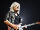 Queen guitarist Brian May is taking his minor stroke recover day by day, his wife Anita Dobson says. (AP PHOTO)