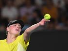 Cruz Hewitt fell just short in the first round of the Australian Open boys doubles. 