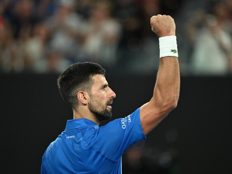 Novak Djokovic has reached the Australian Open quarter-finals for the 15th time.