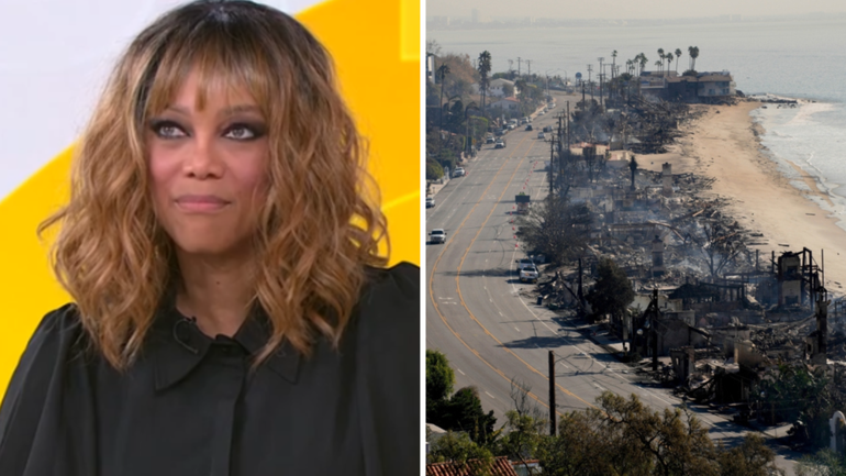 Tyra Banks has revealed she has lost her house in the LA wildfires. 