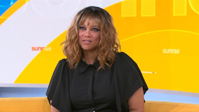 Supermodel Tyra Banks appeared on Sunrise on Monday, revealing she lost her home in the LA fires. 