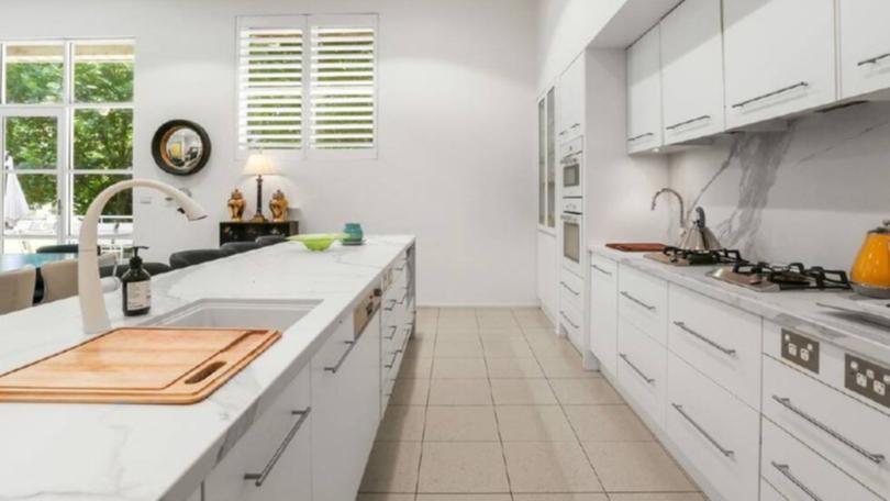 The kitchen of the renovated property.