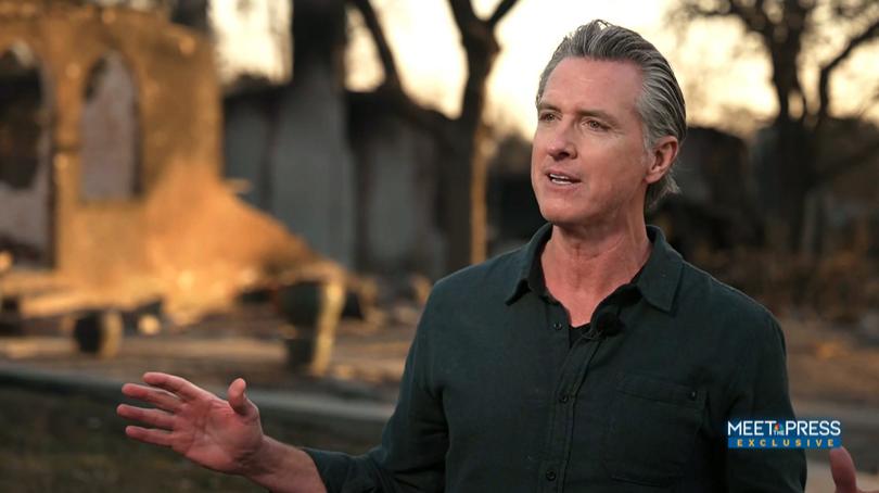 Governor Gavin Newsom has positioned extra fire trucks as Los Angeles braces for new wind dangers.