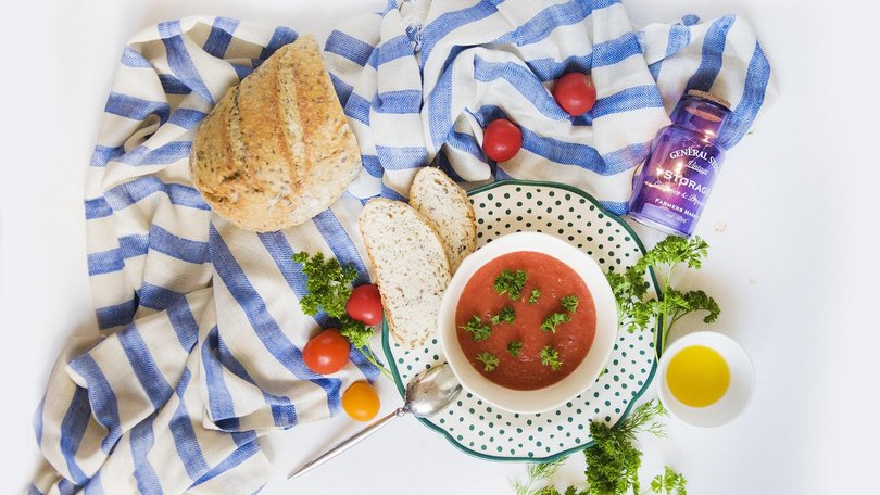 A chilled soup can make for a refreshing, tasty lunch for a hot Summer’s day.