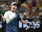 Alex de Minaur has roared in the Australian Open quarter-finals for the first time. 