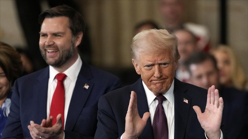 Vice President JD Vance with President Donald Trump. 