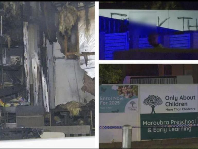 A daycare centre in Maroubra has been targeted.