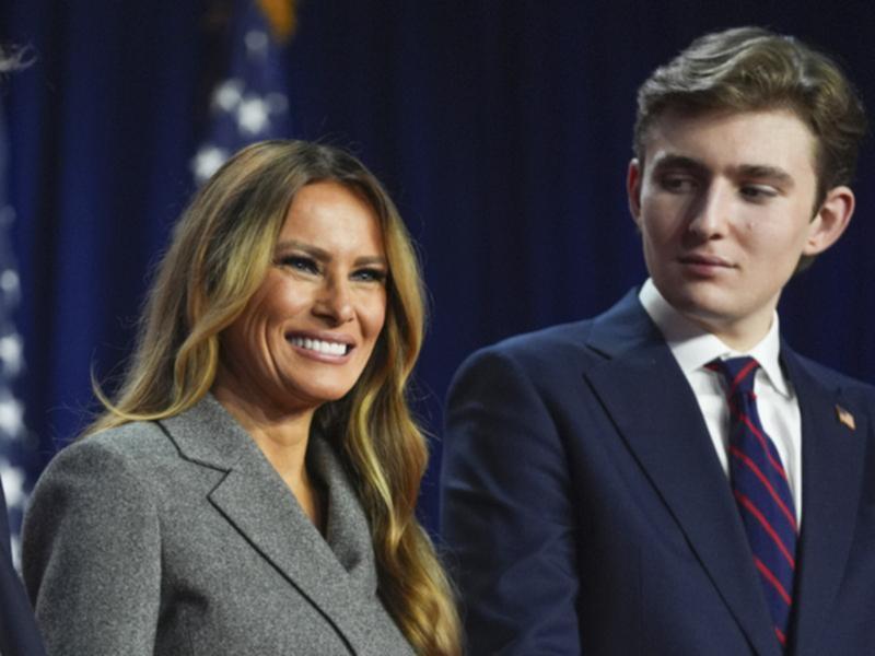 Melania Trump says her son Barron will have a room at the White House for when he visits. 