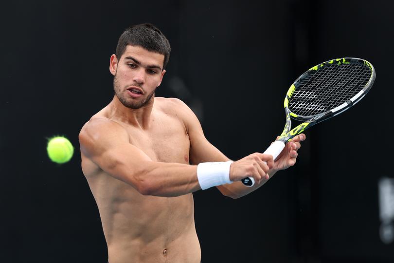 Carlos Alcaraz needs to get past Novak Djokovic to win his first Australian Open title.