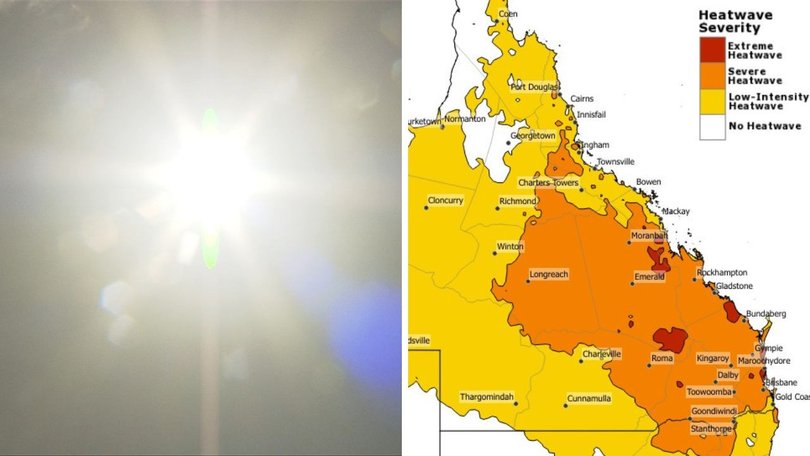 Severe to extreme heatwave conditions will impact large parts of Queensland from Wednesday.