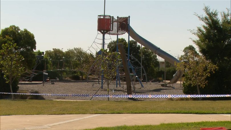 The father’s body was found at a park in Melbourne’s west.