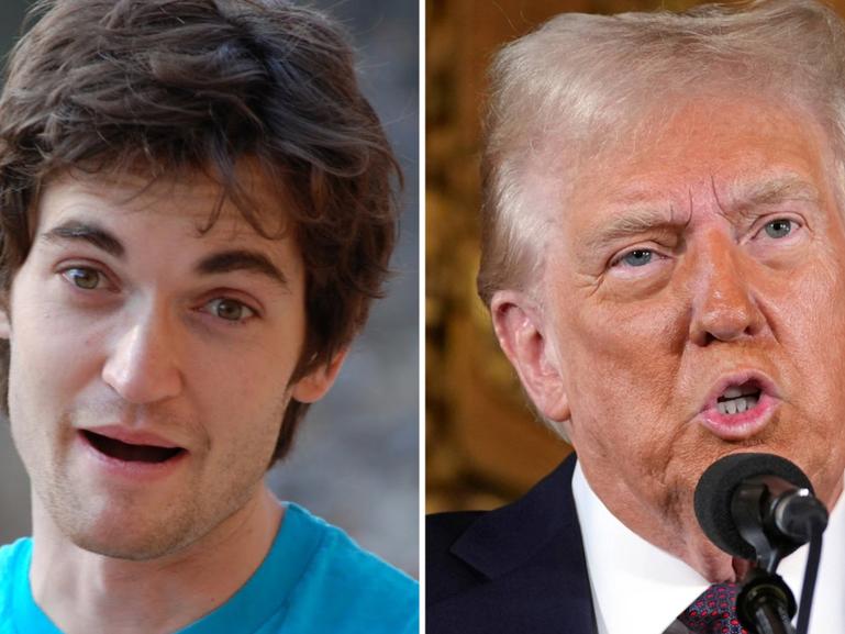 Silk Road founder Ross Ulbricht (left, before he was jailed) has been pardoned by US President Donald Trump.