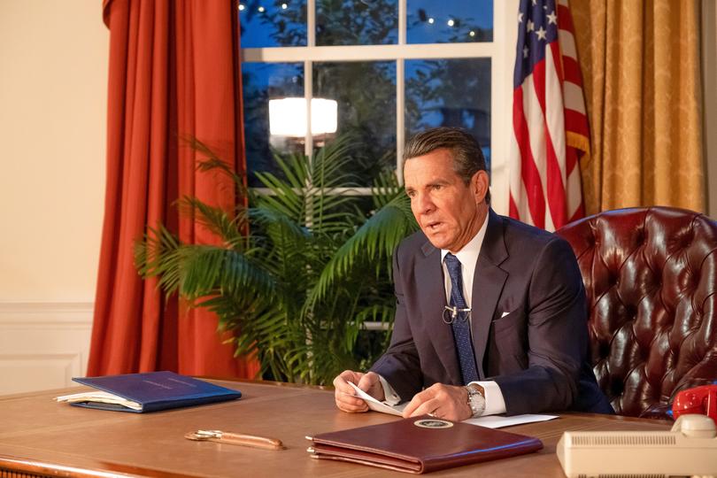 Dennis Quaid as Ronald Reagan.