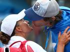 Arina Rodionova and Ty Vickery pictured at the 2016 Australian Open.