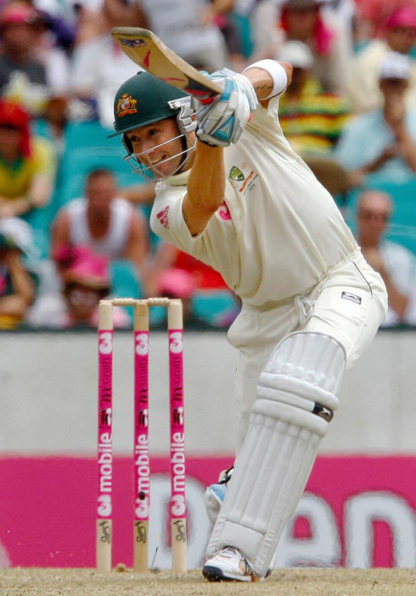 Michael Clarke during the third Test against South Africa at the SCG in 2009.