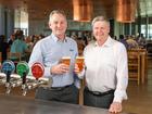 Tim Cooper (right) stepping down as MD at Coopers Brewery after 23 years in the role. Michael Shearer (left) has been appointed as new MD. Unknown