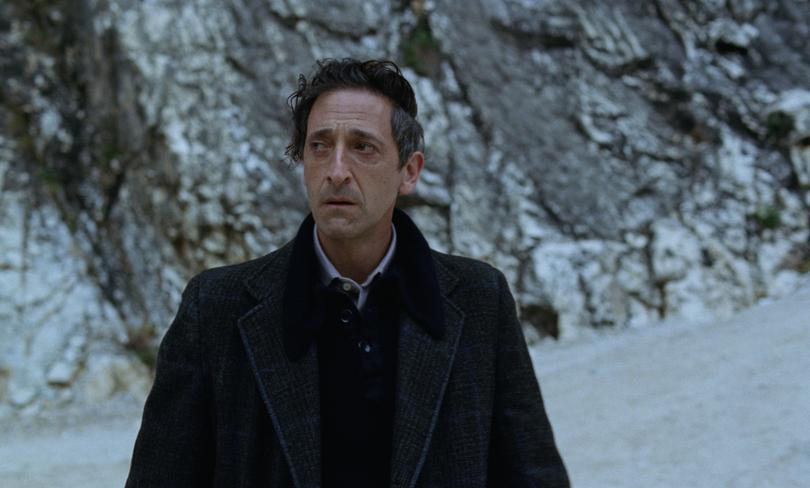 The Brutalist stars Adrien Brody.