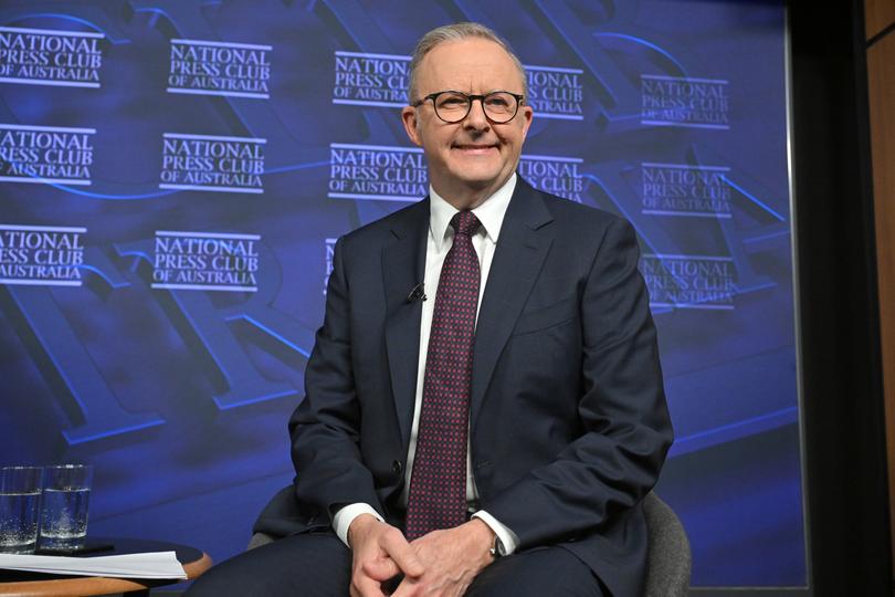 Prime Minister Anthony Albanese told the National Press Club he would be celebrating Australia Day.