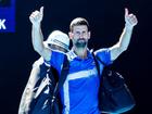 Novak Djokovic was booed off by the crowd after his retirement. 