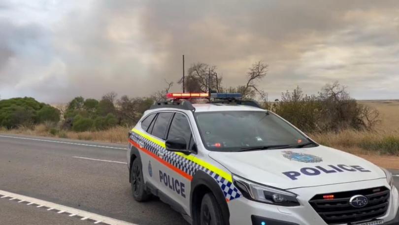 At least two houses are feared lost as a string of bushfires sweep Western Australia. (HANDOUT/WESTERN AUSTRALIA POLICE FORCE)