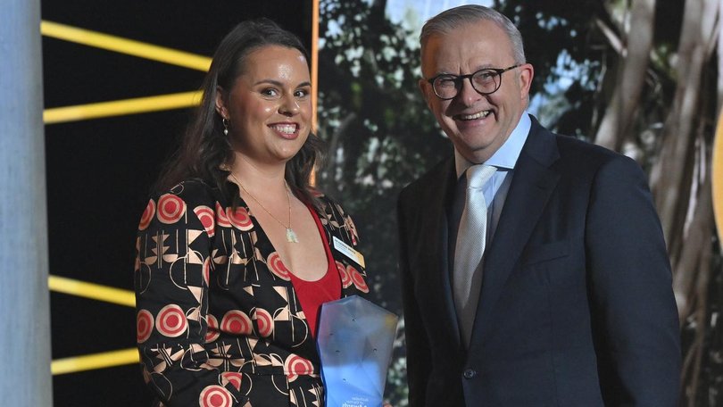 Indigenous scientist Katrina Wruck has been named as the Young Australian of the Year. (Mick Tsikas/AAP PHOTOS)