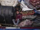 Thousands of Palestinians are waiting to return home to the northern part of the Gaza Strip.  (AP PHOTO)