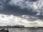 Temperatures dropped by more than 10 degrees when afternoon storms provided relief from a heatwave. (Steven Markham/AAP PHOTOS)