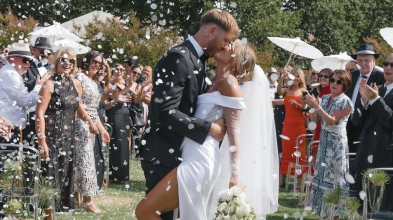 Dyson Heppell and Kate Turner have tied in the knot in a stunning wedding. 