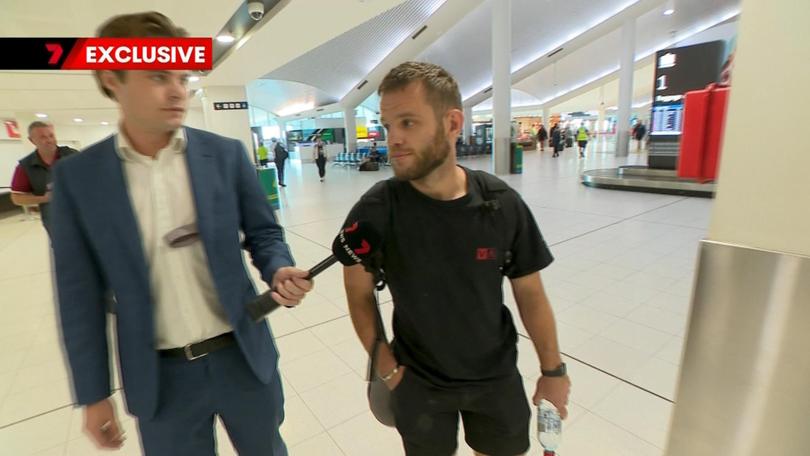 Speaking to 7NEWS, Mr Holliday, denied displaying a Nazi symbol and when asked what he was doing at the march, replied: “Celebrating Australia Day.”