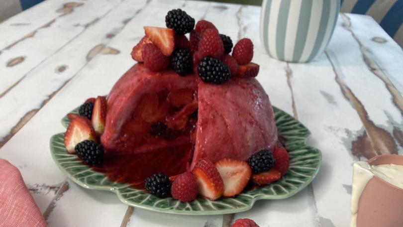 Chef Colin Fassnidge’s summer pudding.