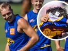 West Coast co-captain Oscar Allen laughed off a fan that attempted to get him to sign a Brisbane jumper.