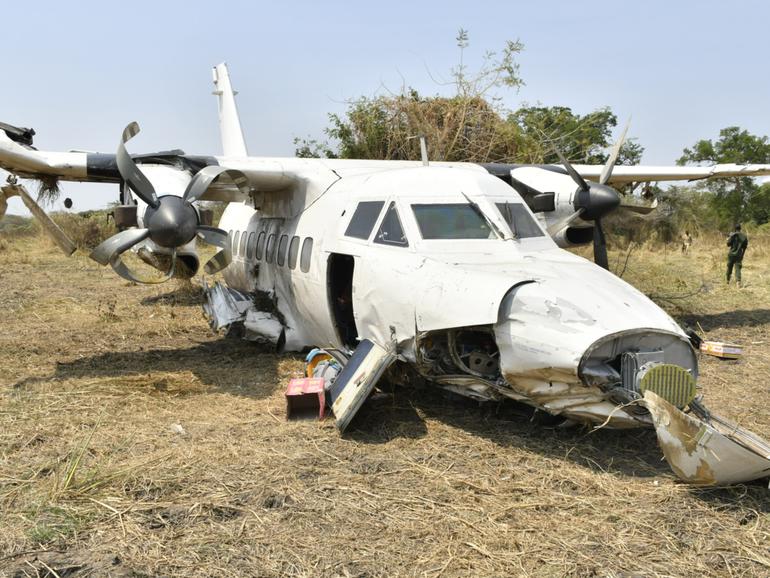 A plane carrying oil workers has crashed, killing 20 people. 